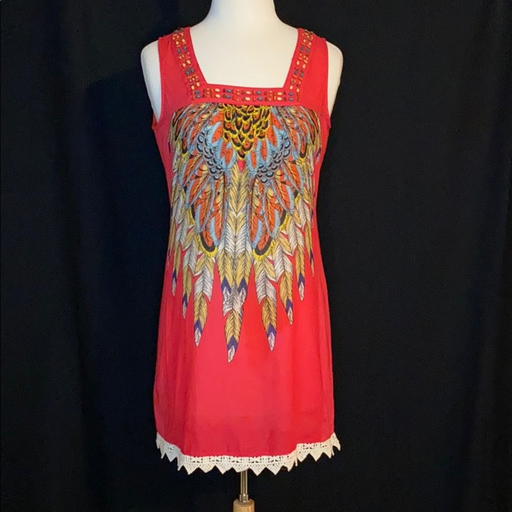 Pink Native American Design Dress